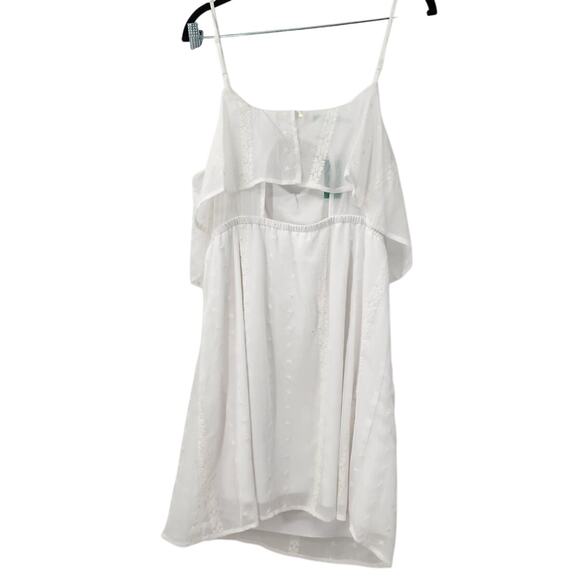 MAURICES White Cut Out Back Embroidered Sun Dress Womens XL Extra Large *NWT - Picture 5 of 7